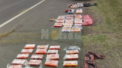 Cocaína millonaria: habría sido cargada cerca de Sáenz Peña