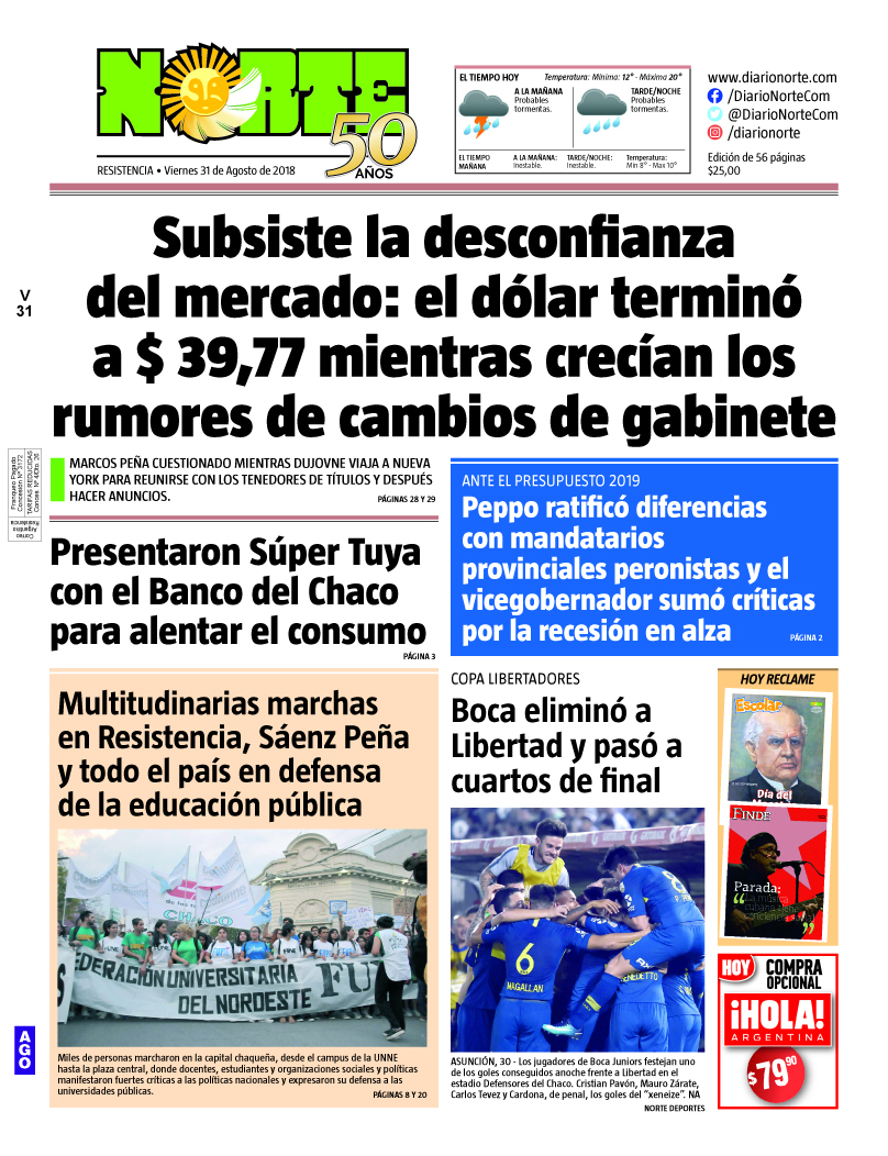 Edición del 31.08.2018