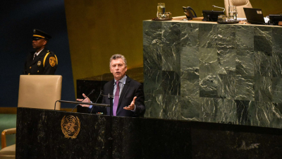 Ante la ONU el presidente Macri arremetió contra Venezuela e Irán