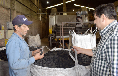 Briquetas de carbón vegetal, de Sáenz Peña para el mundo