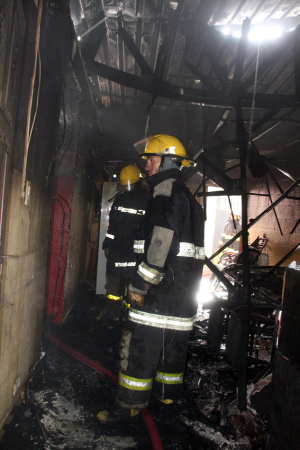 Incendio en el Barrio Santa Inés. 21-03-18. Fabián Maldonado.