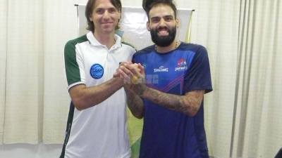 Fernández y Carnovale en la previa de Hindú–Villa
