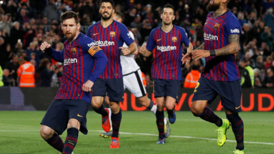 Un gol de Messi en la victoria de Barcelona sobre el Rayo Vallecano