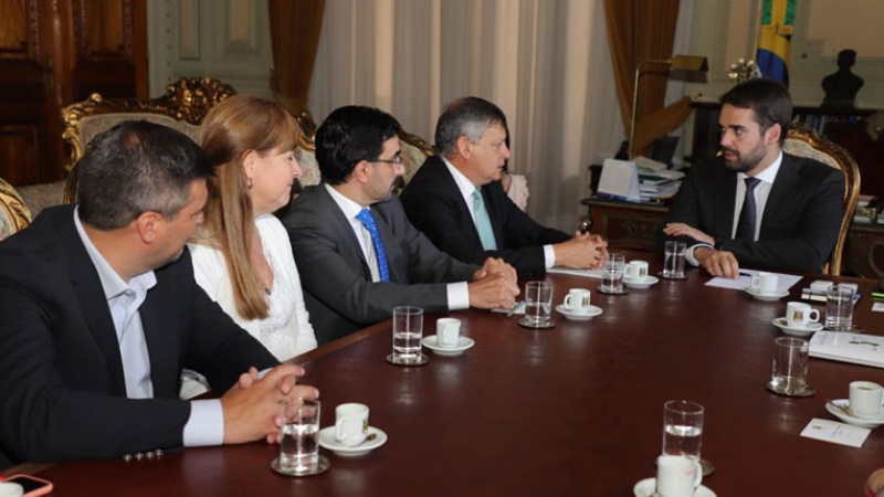 Peppo se reunió con su par de Río Grande del Sur para avanzar en agenda bilateral