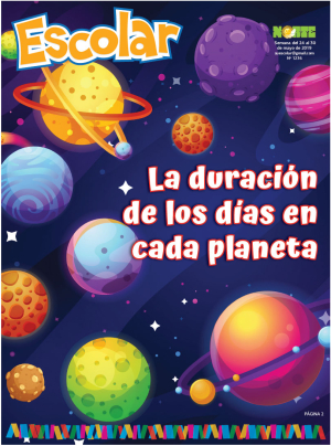 La duración de los días en cada planeta