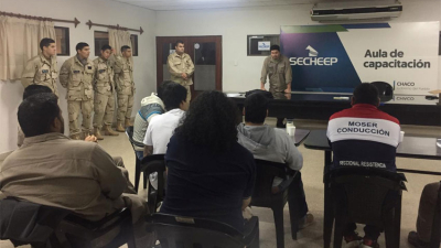 Bomberos capacitan a empleados de Secheep en seguridad