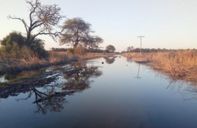 Preocupante situación de la ruta 13 entre Pinedo y Santiago del Estero