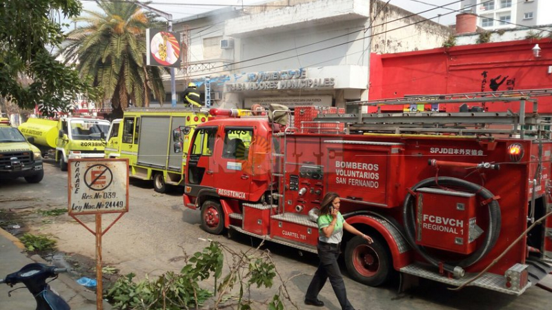 Se incendió el local partidario de Sampayo