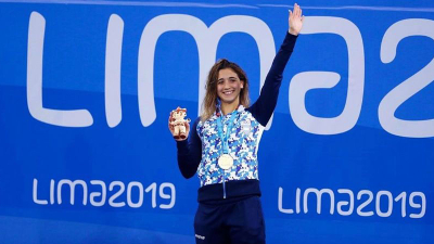 Delfina Pignatiello, la nadadora de oro