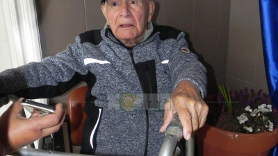 Con 91 años Aldo votó por el futuro