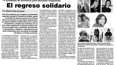 Recuerdan el Día del Estudiante Solidario