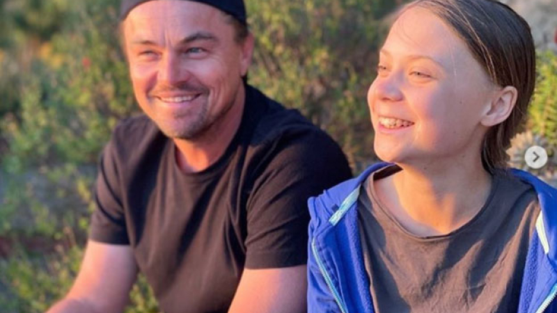 Di Caprio y Greta