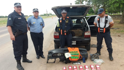 Quiso burlar el control pero no pudo: lo detuvieron con 7 panes de marihuana