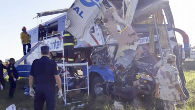 Cinco muertos en un choque en Gualeguaychú