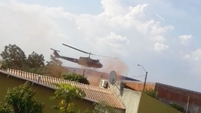 Cae un helicóptero de la policía antidrogas en Paraguay