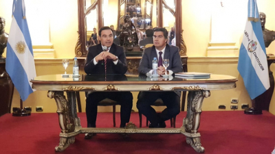 Capitanich y Valdés coincidieron en trabajar para ejecutar grandes obras