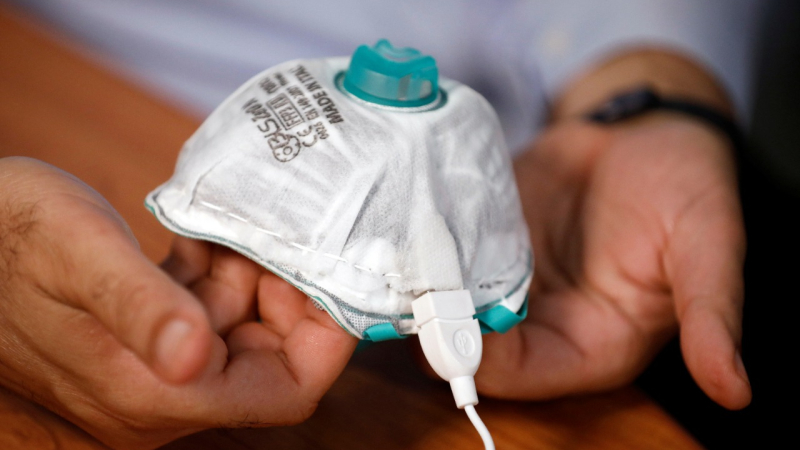Israel: inventan mascarilla USB que mata el virus