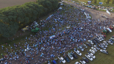 Multitudinaria protesta contra la expropiación de Vicentin