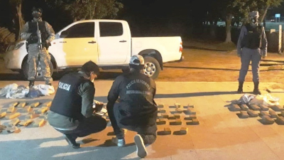 La policía formoseña da un duro golpe al narcotráfico confiscando $ 8.600.000 en drogas