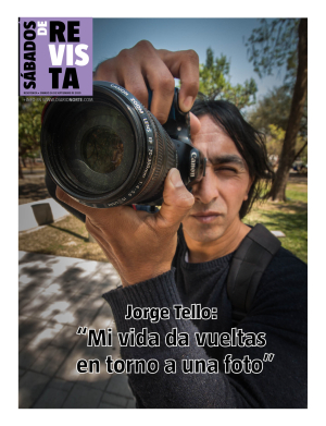 Jorge Tello: “mi vida da vueltas en torno a una foto”?