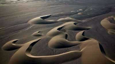 Dunas y médanos, formas en la arena