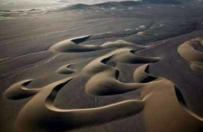 Dunas y médanos, formas en la arena