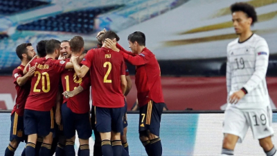 España le dio una paliza a Alemania en la Nations League