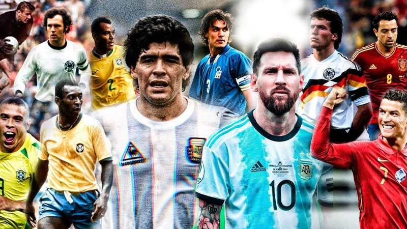 Maradona y Messi en el 11 ideal de la historia