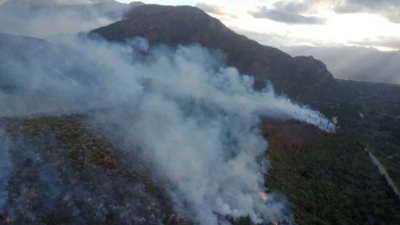 La lluvia alivió los incendios en cercanías a El Bolsón