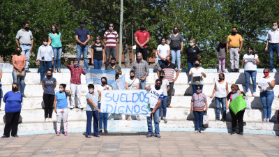 Margarita Belén: docentes reclaman por salarios dignos y el pago de la Cláusula Gatillo