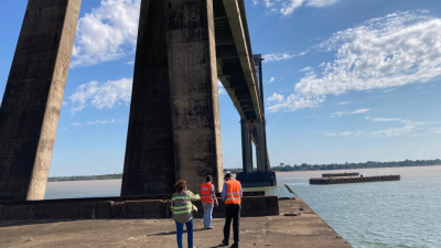 Coordinan trabajos de mantenimiento en el puente interprovincial para este año