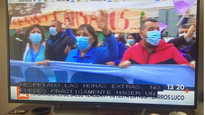 Chile: trabajadores de la Salud piden que se reduzca la circulación de gente