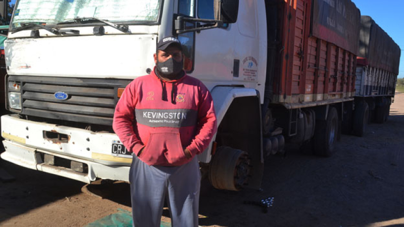 La difícil vida del camionero en pandemia
