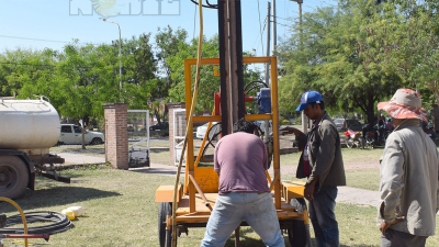 Aumentaron los trabajos de perforaciones para extracción de agua freática