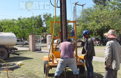 Aumentaron los trabajos de perforaciones para extracción de agua freática