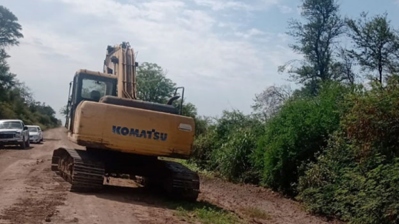 Charata: intervinieron en la construcción del canal clandestino