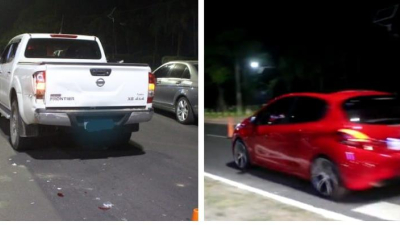 Quiso evitar un control de alcoholemia y chocó una camioneta