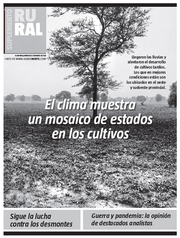 El clima muestra un mosaico de estados en los cultivos