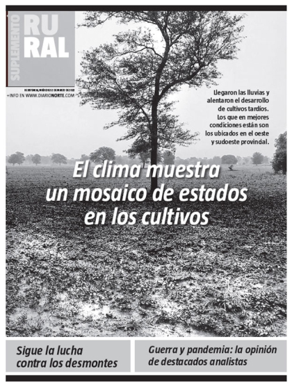 El clima muestra un mosaico de estados en los cultivos