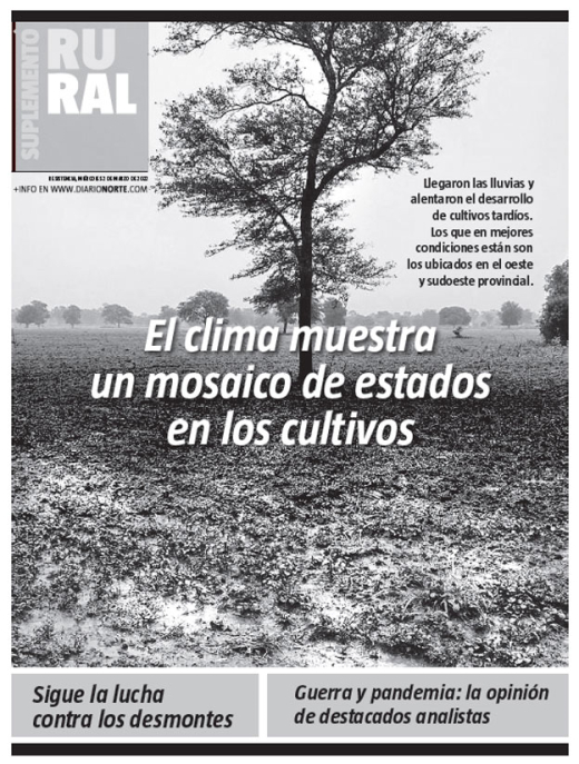 El clima muestra un mosaico de estados en los cultivos