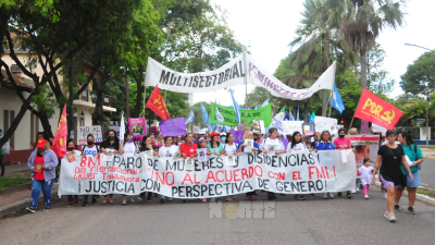 Se realizó la reprogramada marcha del #8M en Resistencia