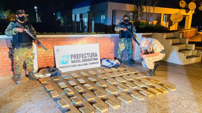 Prefectura decomisó casi 90 kilos de marihuana en el Chaco