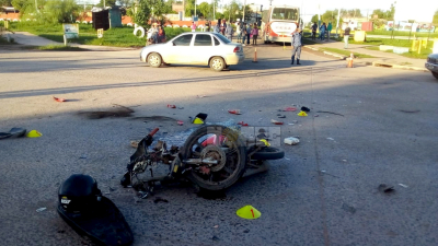 Siniestro fatal en Resistencia entre un colectivo y una moto