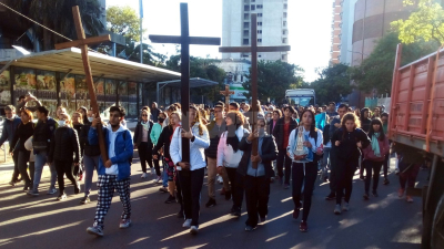 Se realizó el 43º Vía Crucis interprovincial Chaco-Corrientes