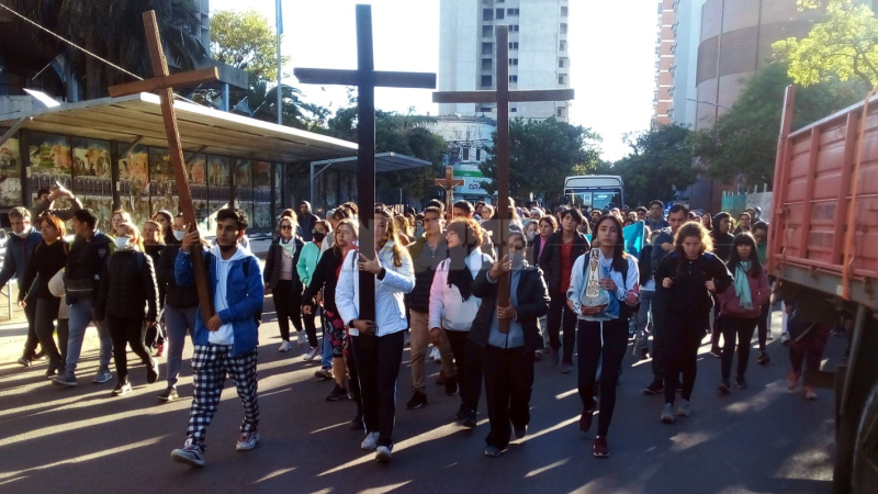 Se realizó el 43º Vía Crucis interprovincial Chaco-Corrientes