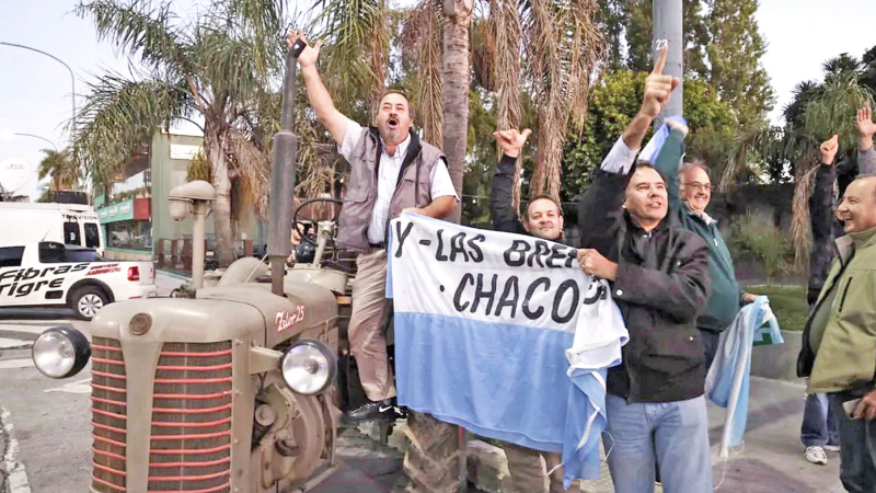 La marcha de los tractores copa la Capital Federal