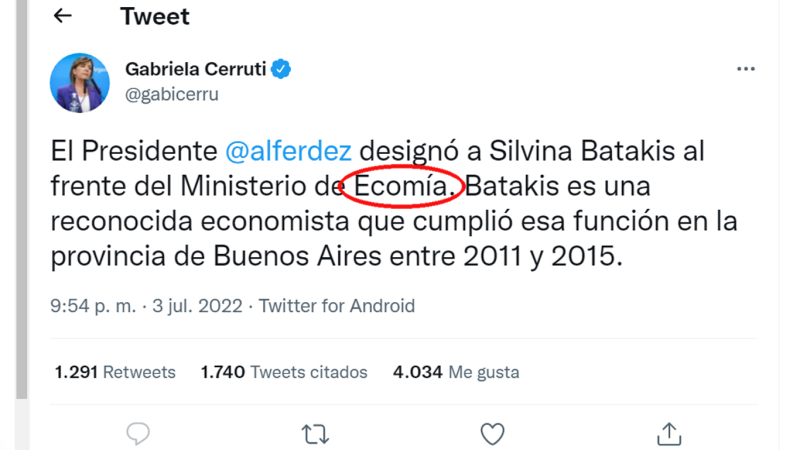 Anuncio "oficial" por Twitter, y sin conferencia de prensa