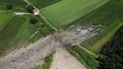 Un avión ucraniano que cargaba armamento se estrelló en Grecia