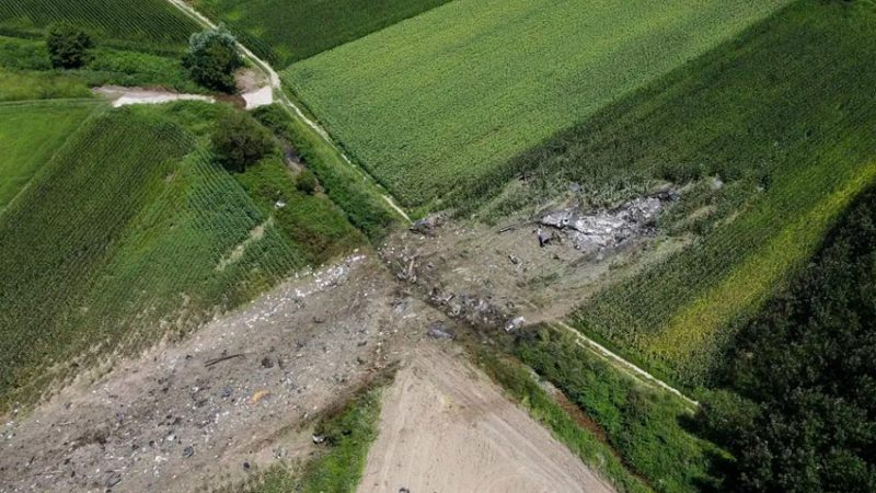 Un avión ucraniano que cargaba armamento se estrelló en Grecia