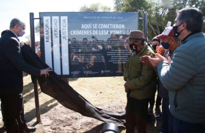 El gobierno conmemora el 98° aniversario de la Masacre de Napalpí